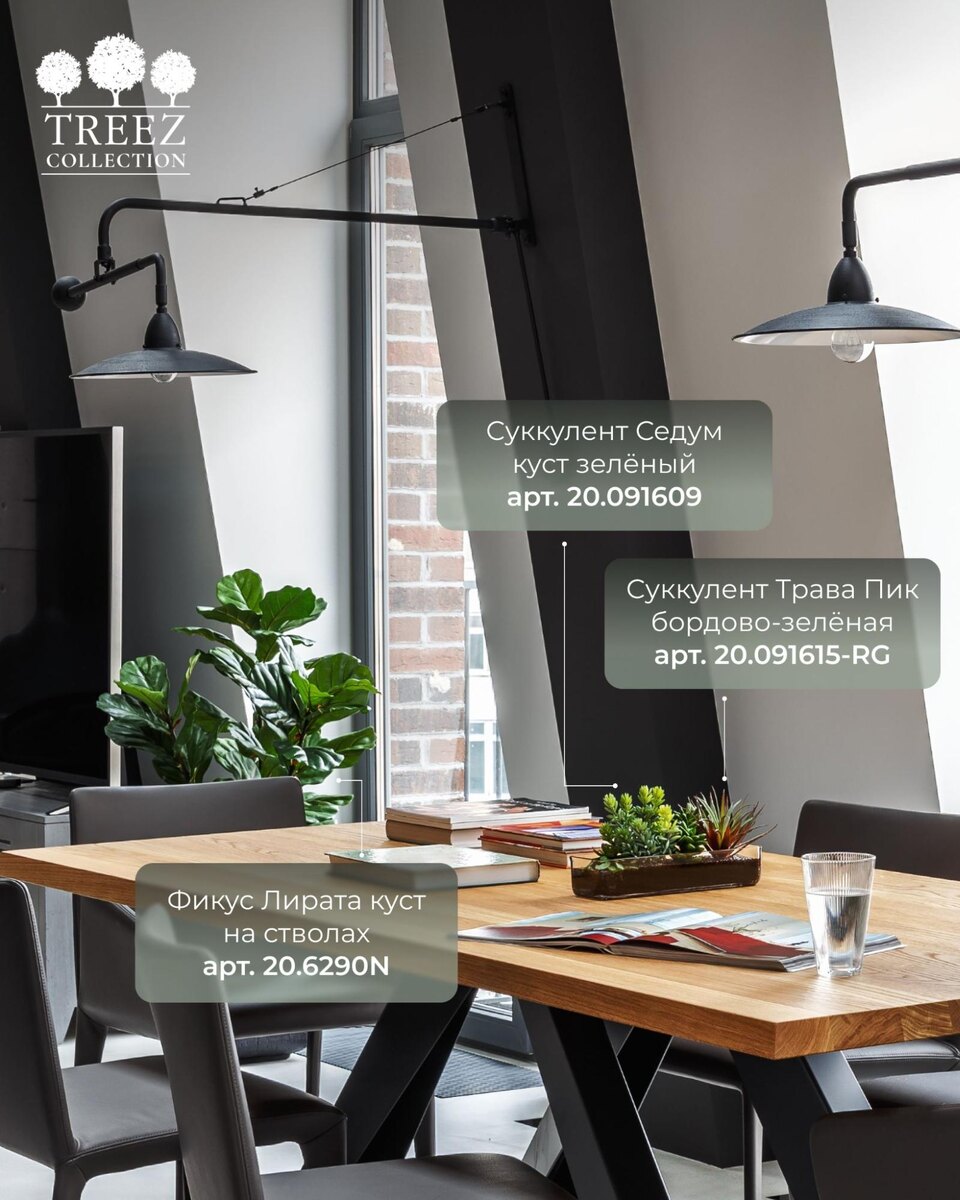 Кашпо и растения TREEZ Collection