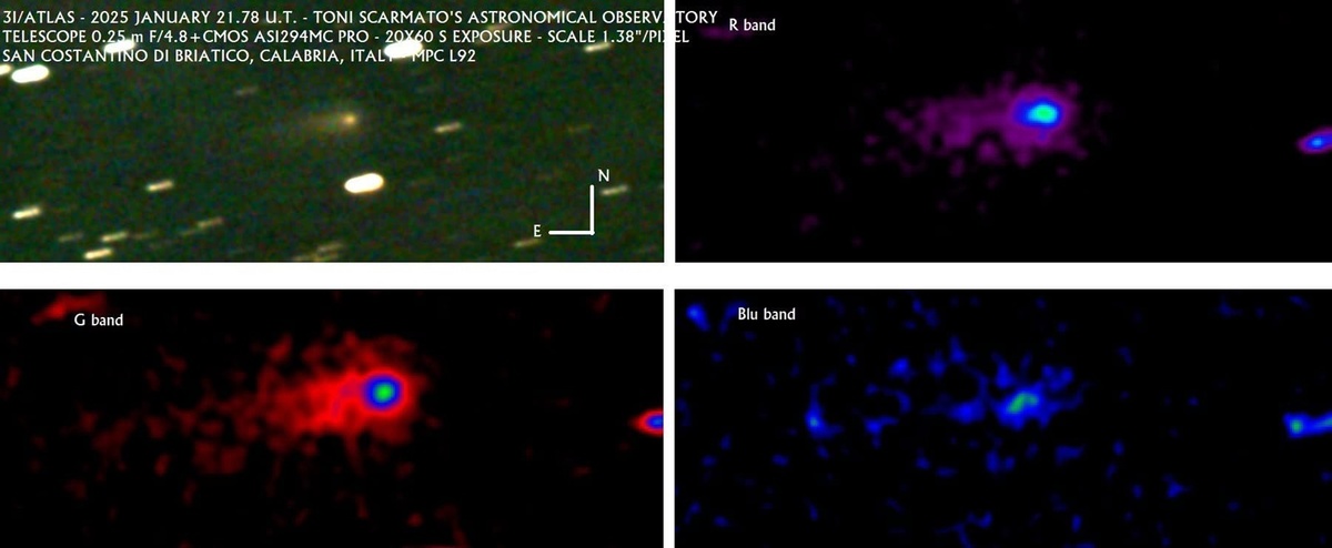    Изображения кометы 3I/ATLAS от 21 января 2026 годаToni Scarmato
