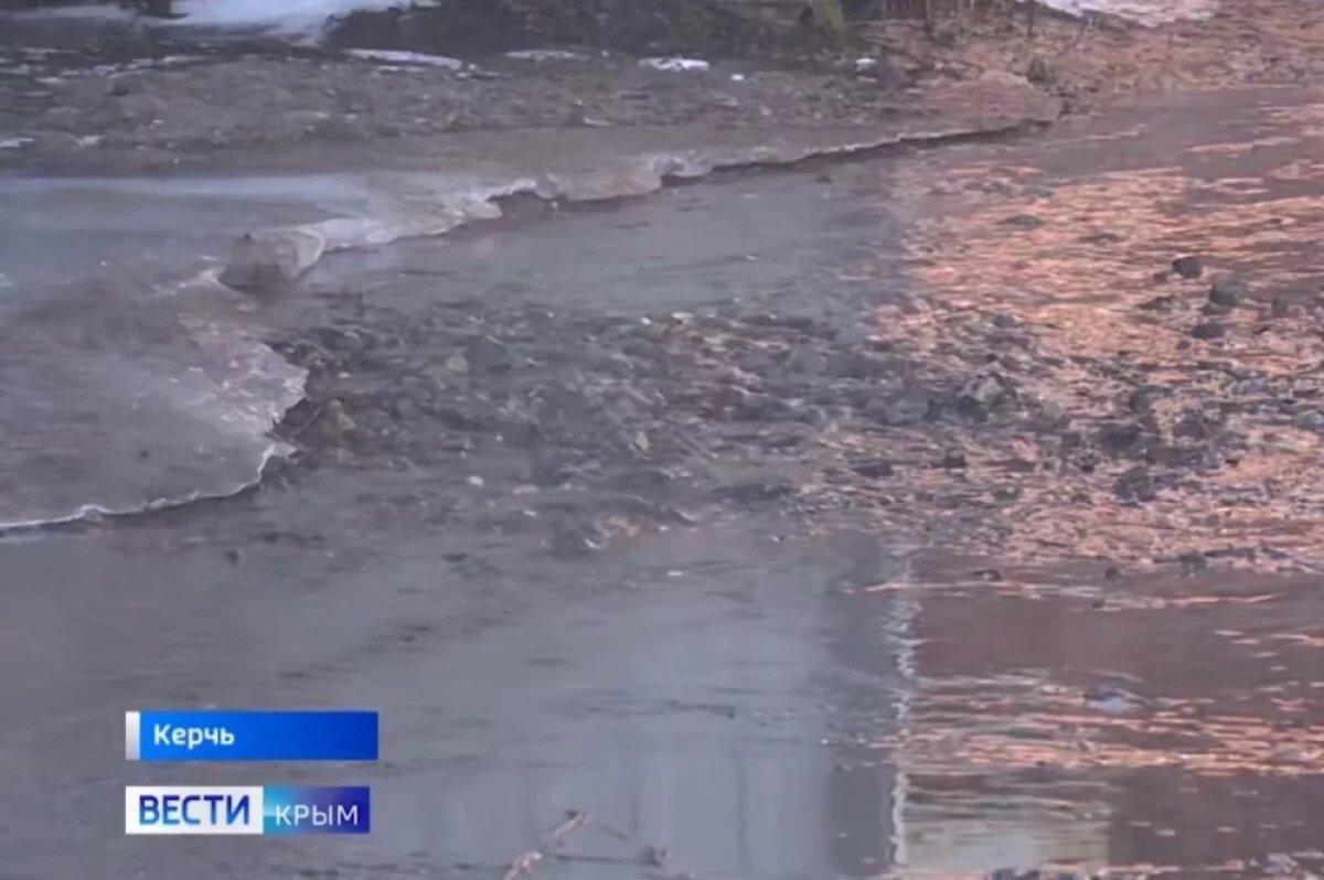    Прокуратура проверяет информацию о подтоплении дороги в Керчи