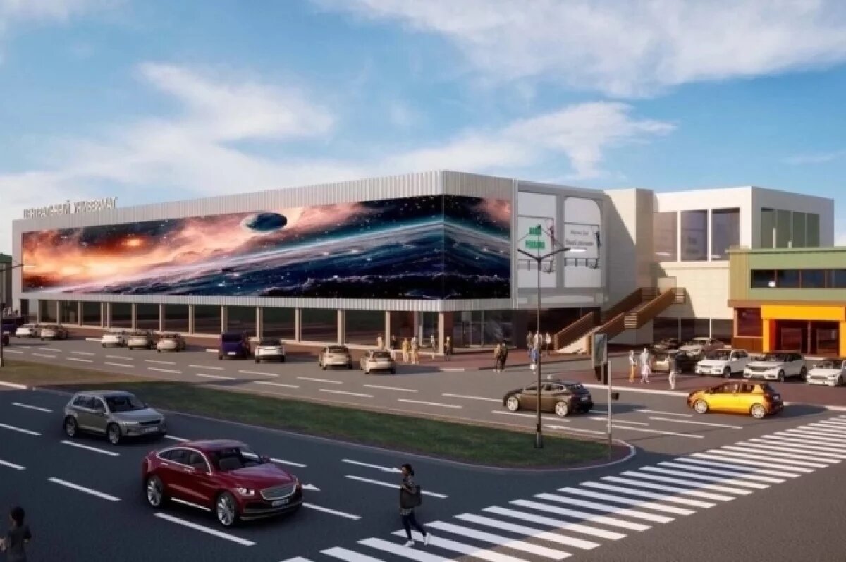    В Китае для ульяновского ЦУМа сделали самый большой в России экран