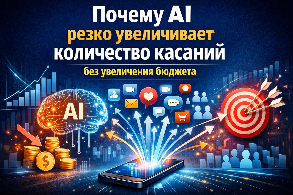   Почему AI резко увеличивает количество касаний без увеличения бюджета Никита Титов
