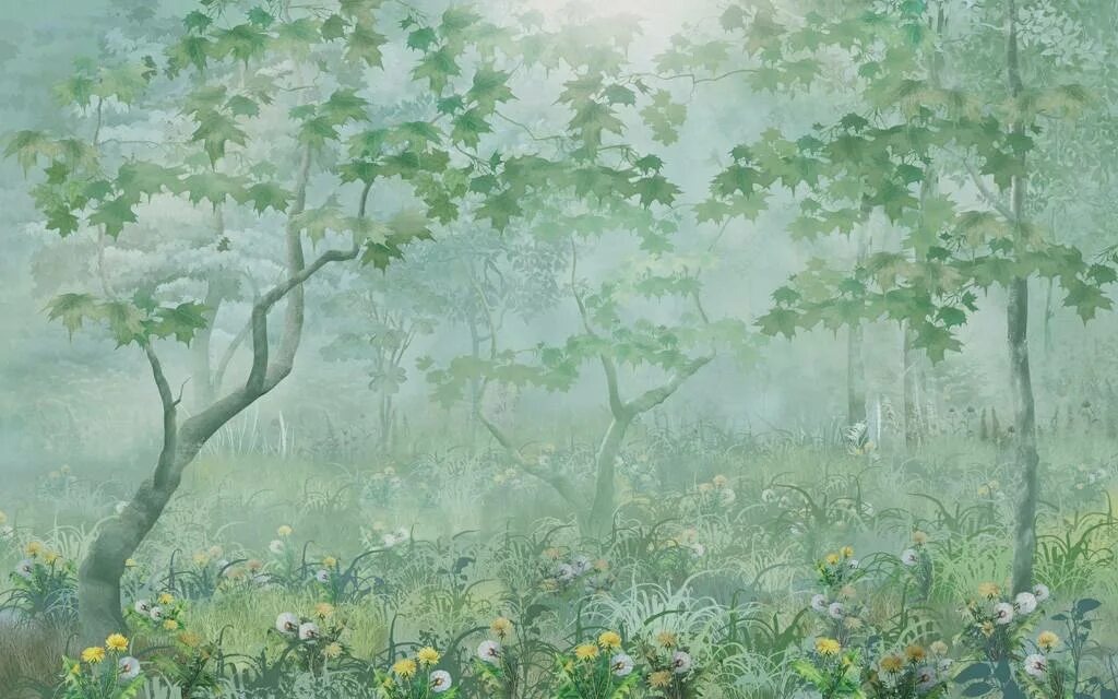 Зеленый лес