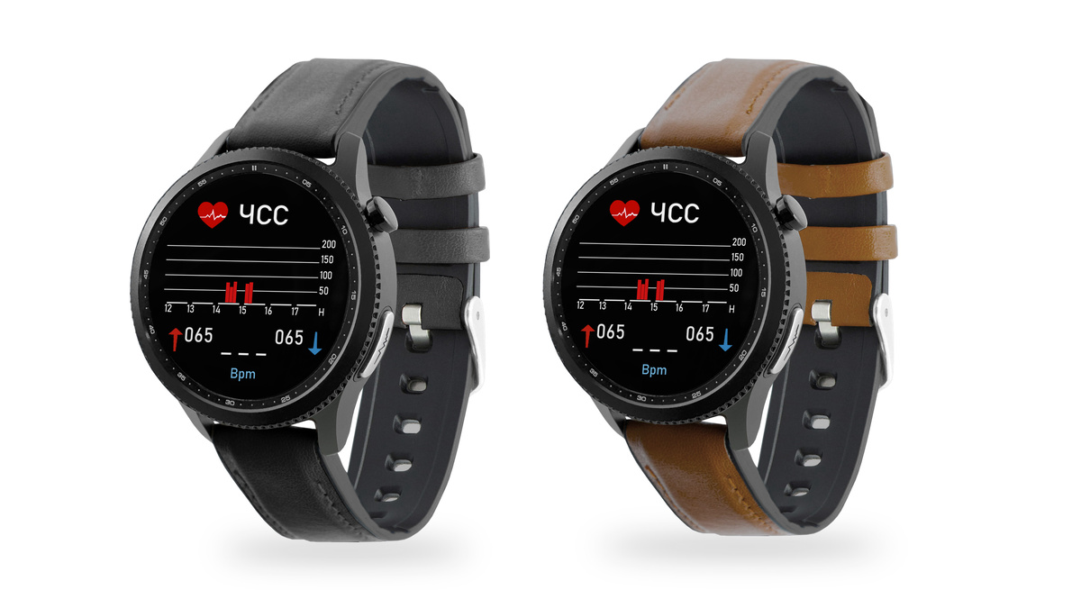 Модель HealthBand Pro №80 в чёрном и коричневом цветах