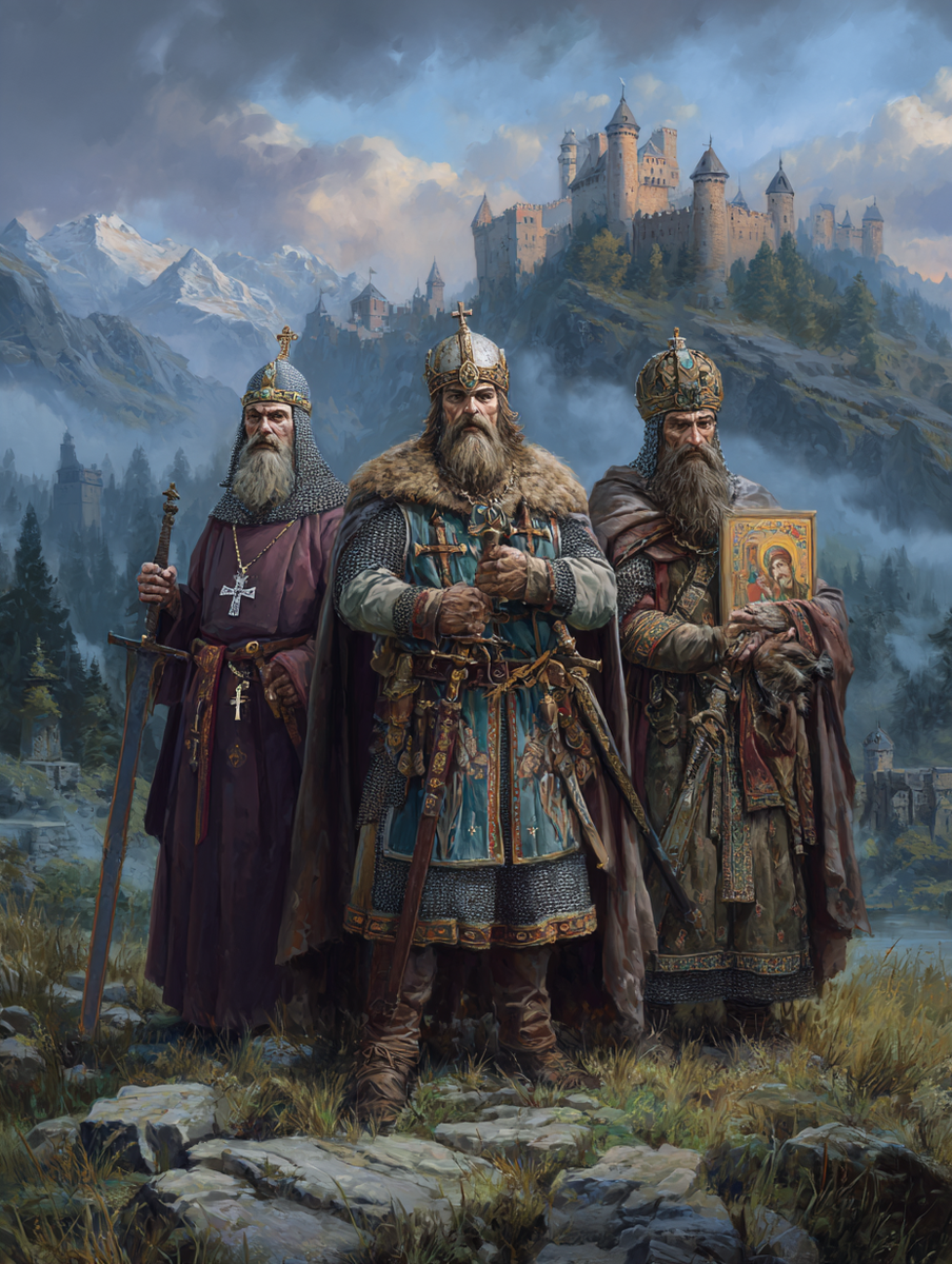 Символическая сцена раскола, X век