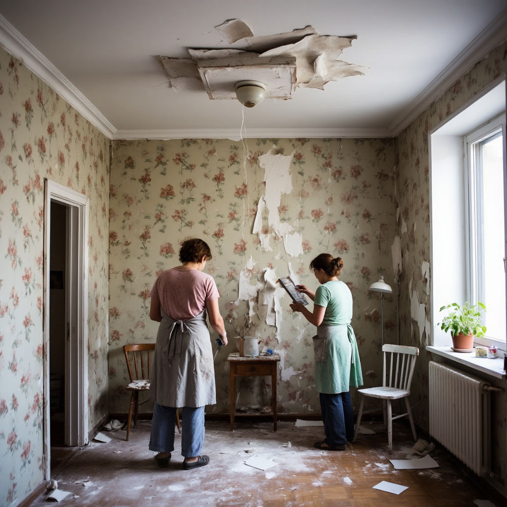 Так выглядел ремонт в конце прошлого столетия по мнению нейросетей