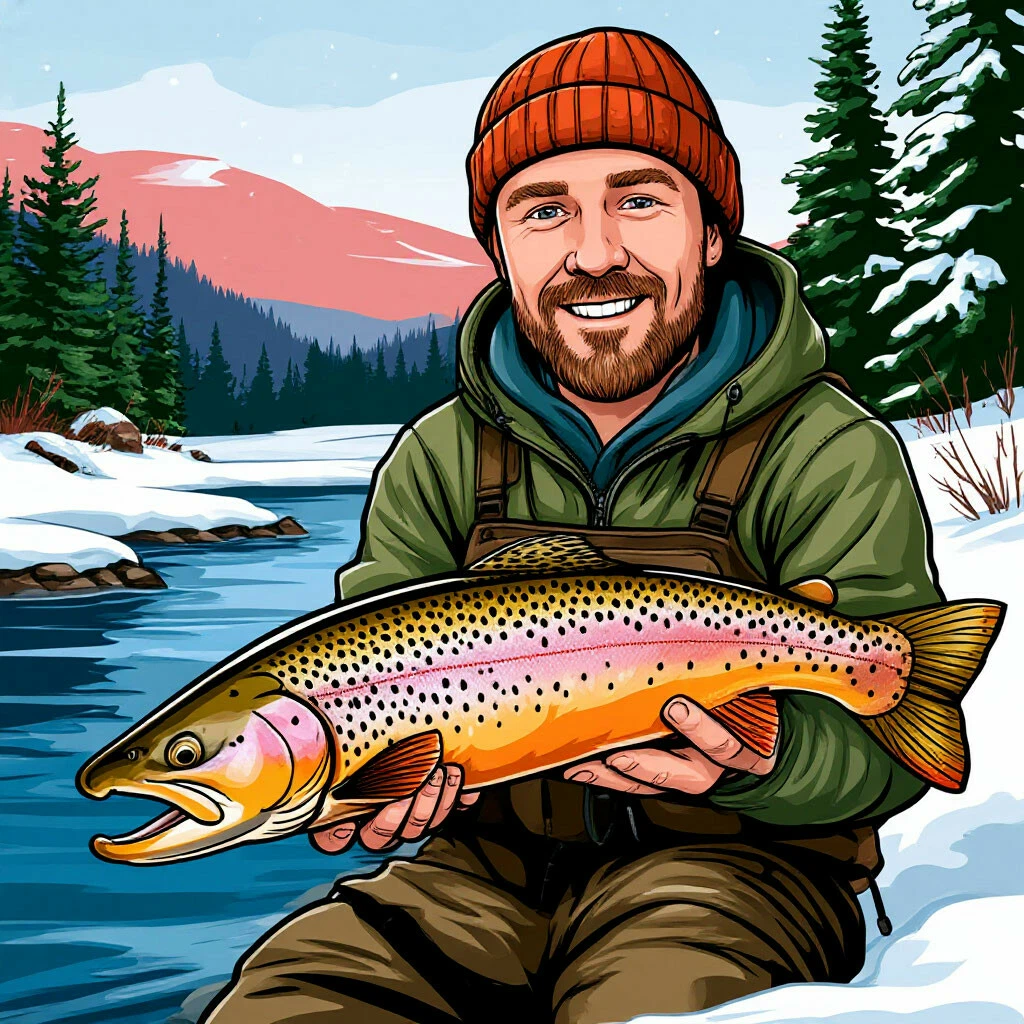 Зимняя ловля форели