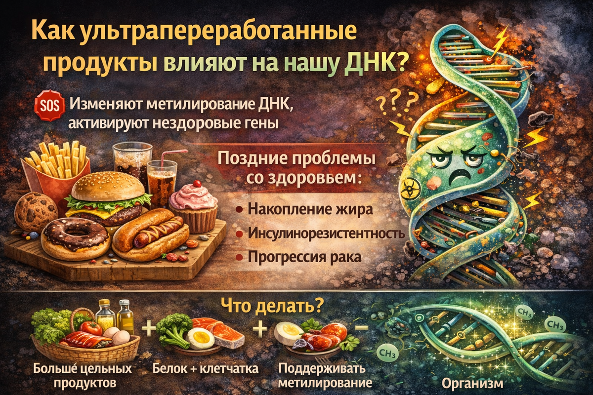 Как еда влияет на наш ДНК