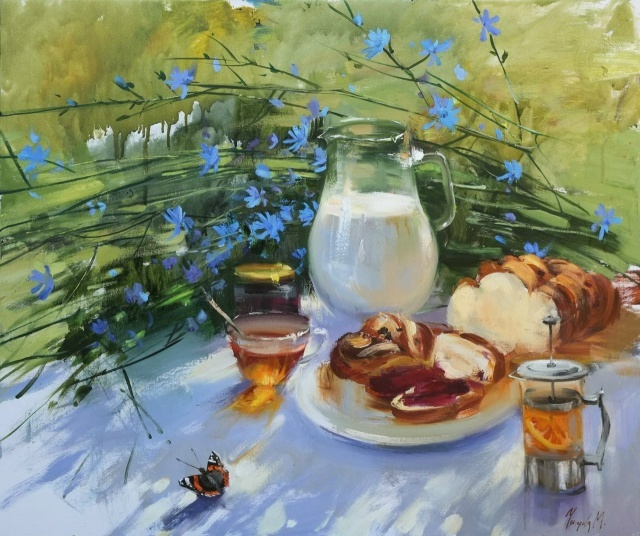  Чепелева Мария, "Завтрак в саду".