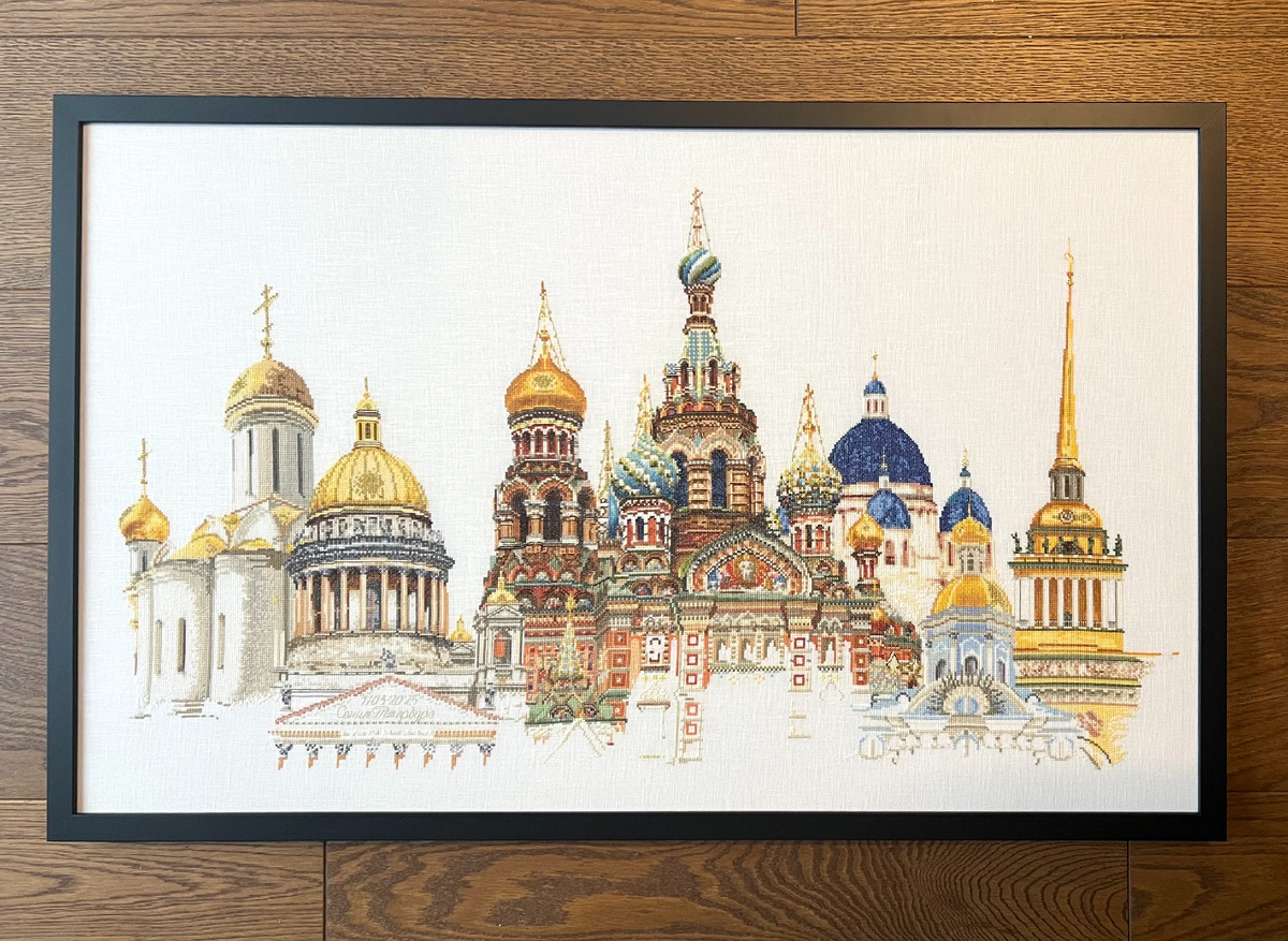 Работа - огромная (85,2 х 54 см), багет №42307 (буду использовать блог и как записную книжку)