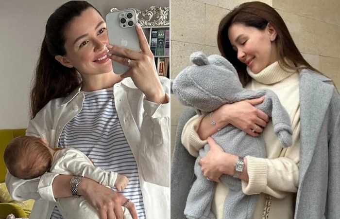 Анна Заворотнюк с сыном.