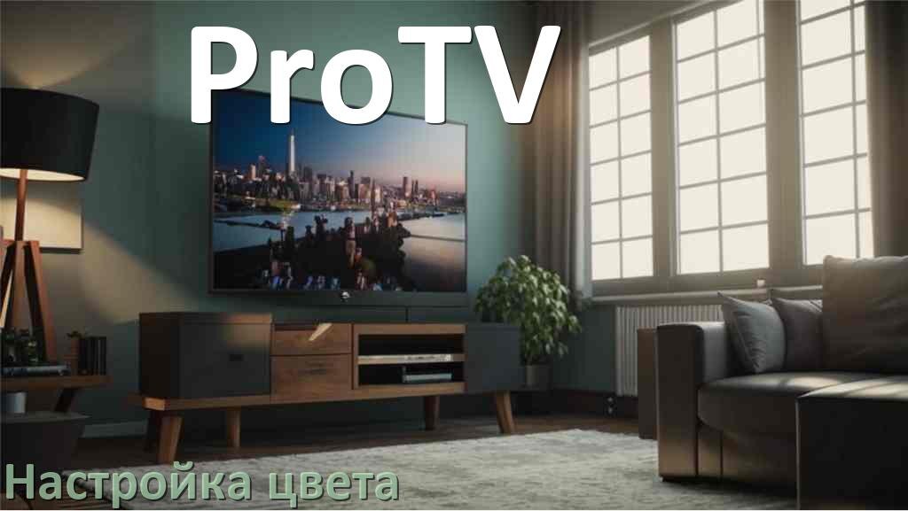 
Как на телевизоре ProTV настроить цвет правильно