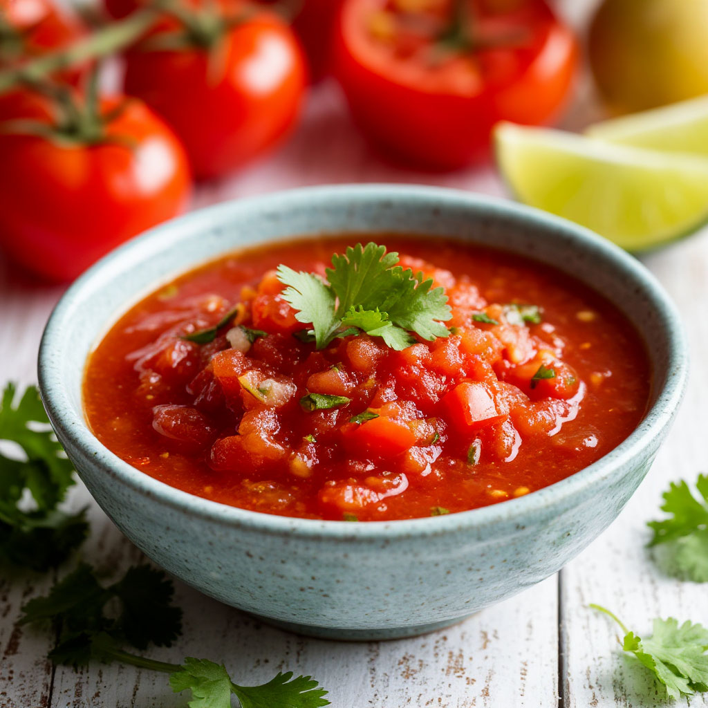 МЕКСИКАНСКИЙ ХОЛОДНЫЙ ТОМАТНЫЙ СОУС (Сальса фреска / Salsa fresca)