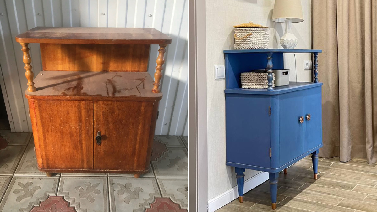 Бабушкина тумба. У нас много таких старых вещей, я их просто обожаю 