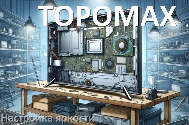 
Как на телевизоре TOPOMAX настроить яркость экрана прибавить и уменьшить