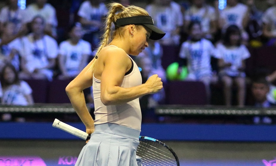    Теннисистка Путинцева одержала сенсационную победу над Швентек в матче Уимблдона-2024. Фото: Global Look Press