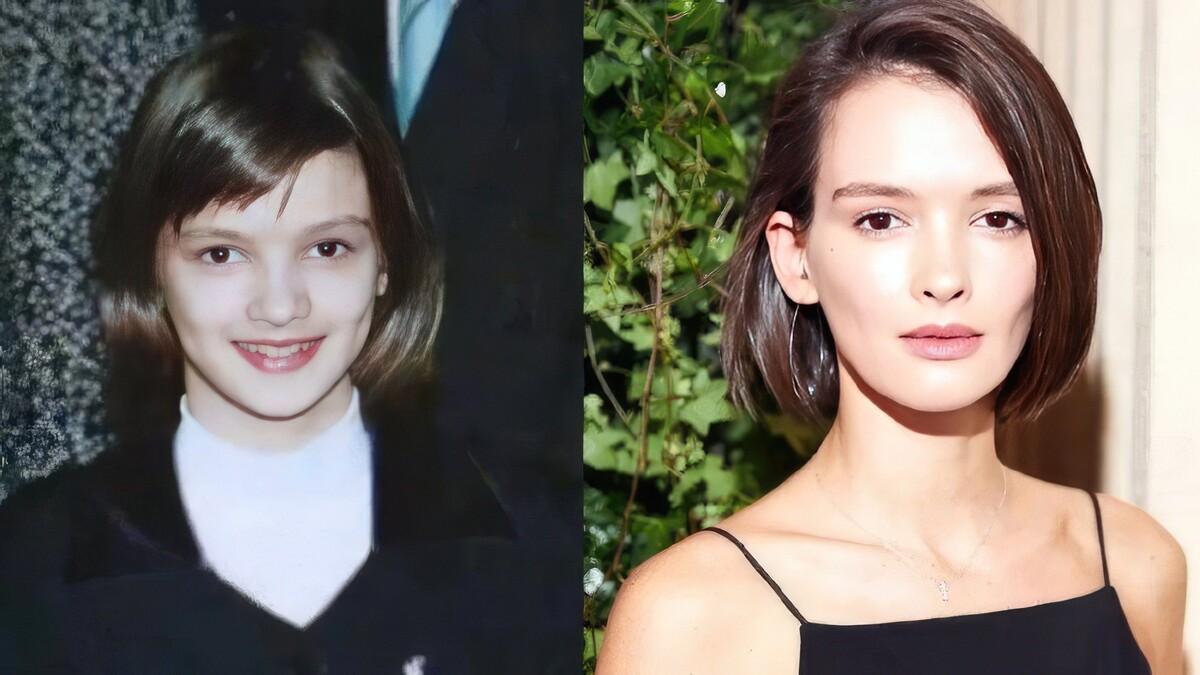 Паулина Андреева в детстве и сейчас. Фото: МК