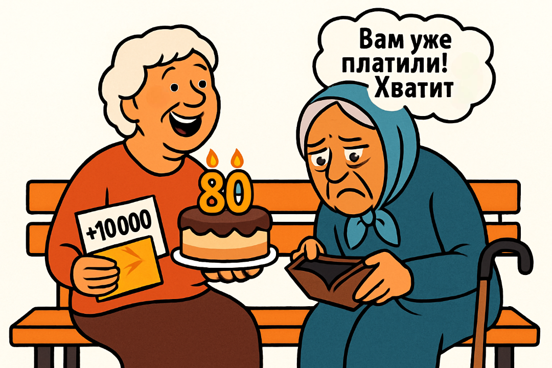 Соседке добавили 10 тысяч, когда ей исполнилось 80 лет. А моей маме — ни копейки. В СФР сказали: "Она инвалид 1 группы, ей не положено". Я в ярости. Её наказали за болезнь?!