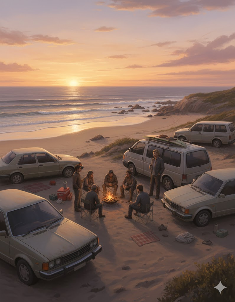  Старые седаны, минивэны с затонированными стёклами, потрёпанные фургоны без логотипов. Здесь никто не позирует. Здесь пытаются выжить.