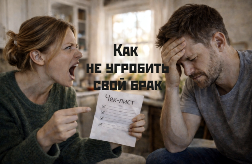 Как не угробить свой брак: Чек-лист. Психолог Мария Ольшанская
