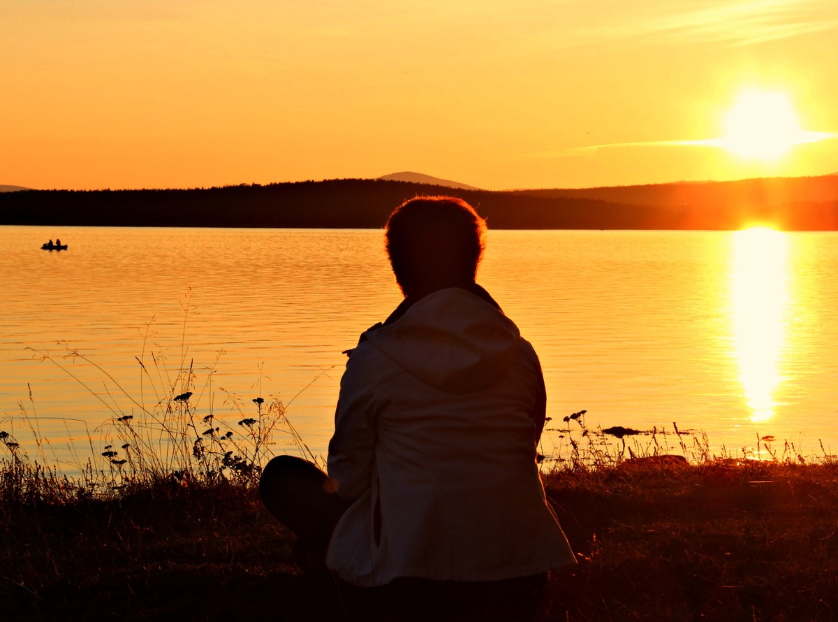 Залив Белого моря, закат и я)