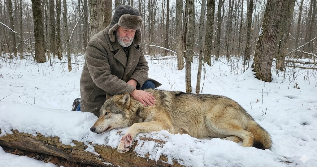 Волк, которого спас человек, вернулся тогда, когда это было нужнее всего