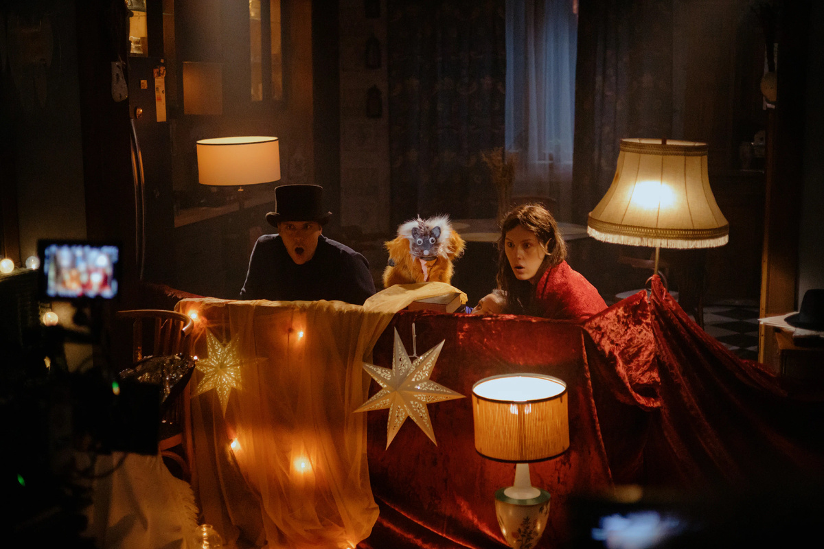 кадры со съёмок.