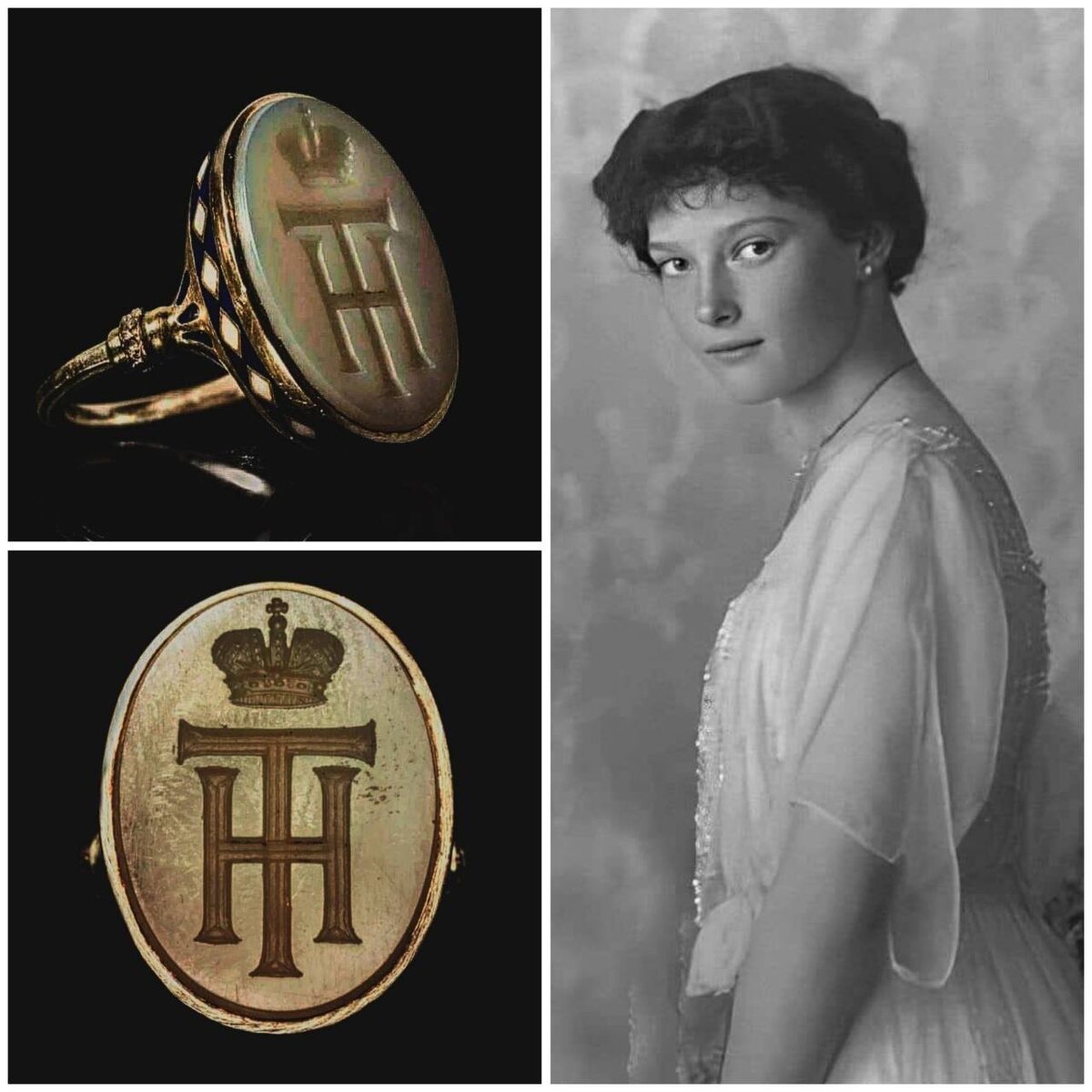 Этим перстнем Татьяна Николаевна иногда запечатывала личные письма, записки.