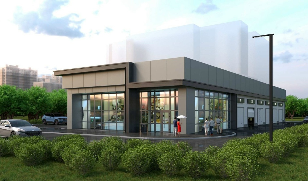 Эскиз торгового комплекса / Источник: департамент архитектуры и градостроительства Омска