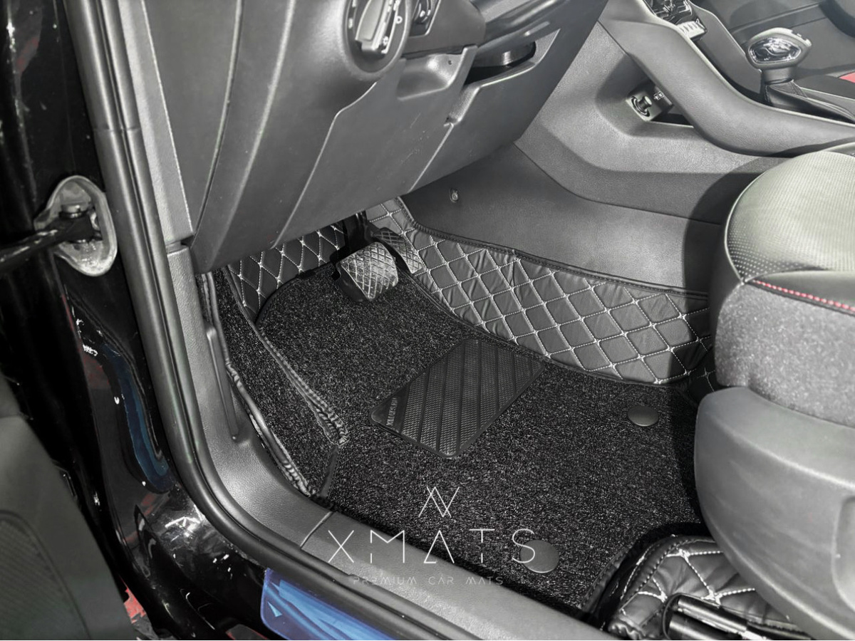 3D коврики из экокожи в салон Skoda Karoq