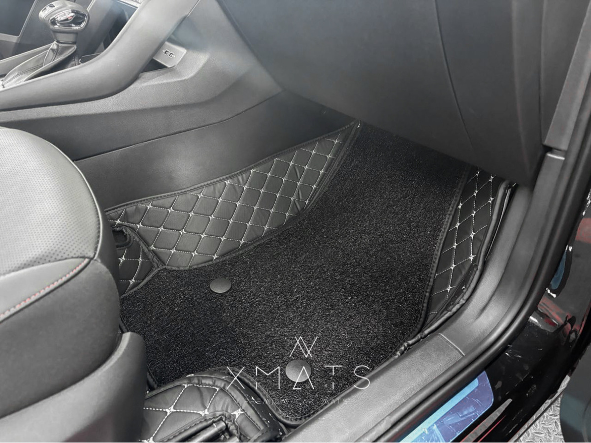 3д коврики из экокожи в салон Skoda Karoq