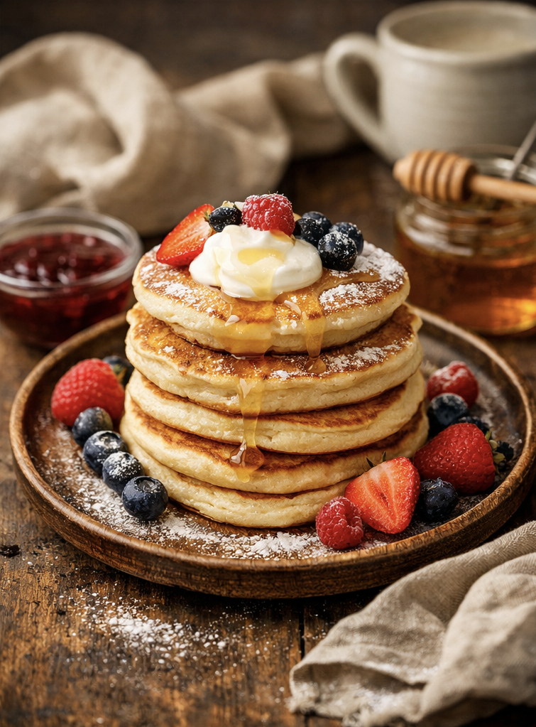 Идеальные оладьи как в ресторане 