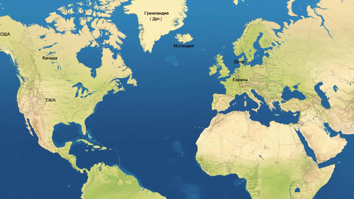 Остров Гренландия размером с половину Европы, а население — как у Сергиева Посада