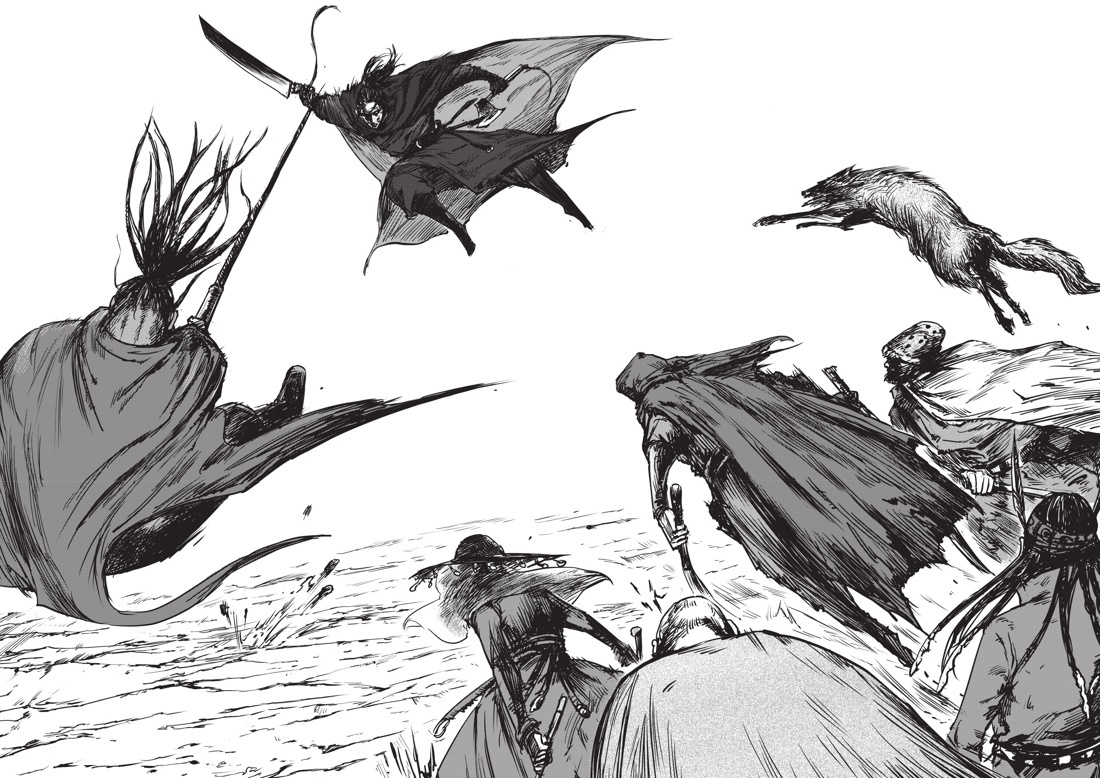 Разворот из маньхуа Сюя Сяньчжэ «Клинки хранителей. Книга 3» (перевод Ксении Варавко) © ООО «Издательство АЗБУКА»