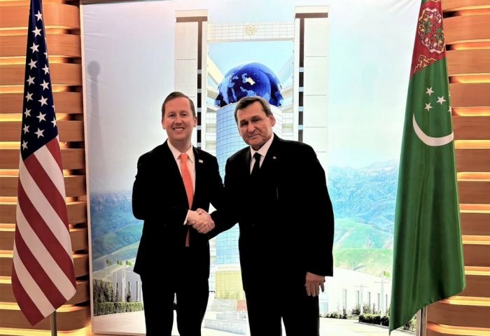 Встреча Рашида Мередова с Серджио Гором, 22 января, 2026 г., Ашхабад, Туркменистан (Фото: Посольство США в Туркменистане)