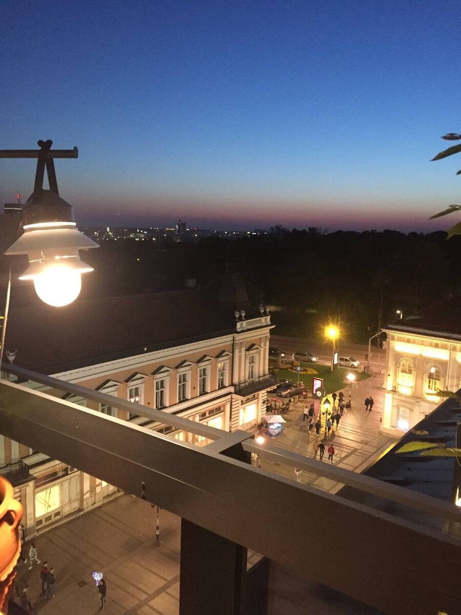 Закат в Белграде 