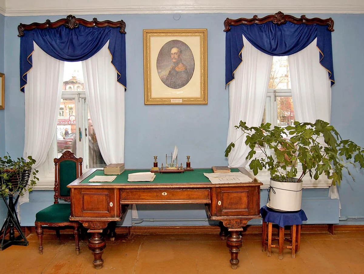 Интерье музея М.Е. Салтыкова-Щедрина. Киров, 2005. Фотография: Nio-kokm / Wikimedia Commons / CC BY-SA 4.0