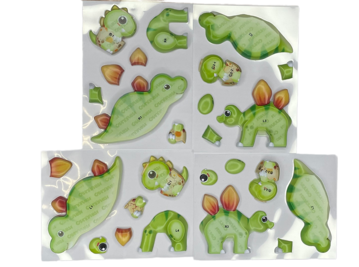 Детали пазла "Стегозавр"