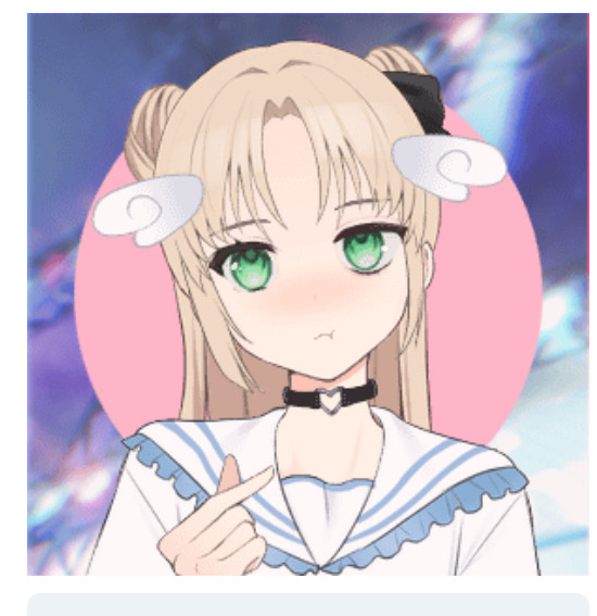 Как вам? ( это игра называется «создай своего аниме персонажа» ) кажется ника установит это на свою аву в дзене( на канале )