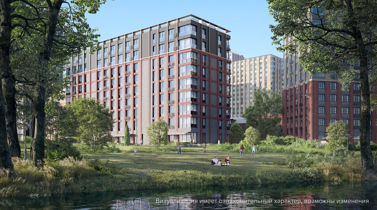 Зелёные аллеи «Михалковского» мягко перетекают в берега Головинских прудов, приглашая на неспешные прогулки у воды