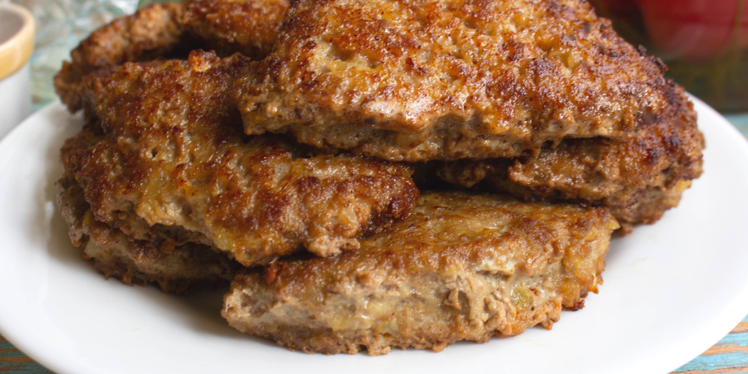 Мясные оладьи из фарша с картошкой