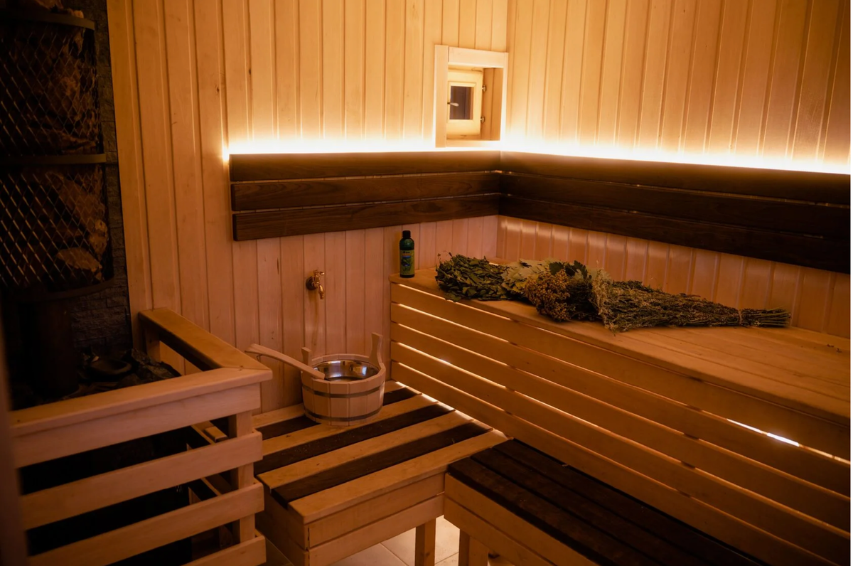 Русская баня возле Истринского водохранилища