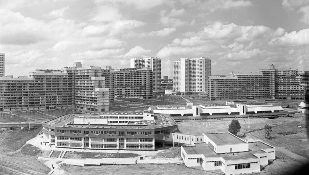 Панорама микрорайона «Северное Чертаново», 1984 год. Фото: pastvu.com