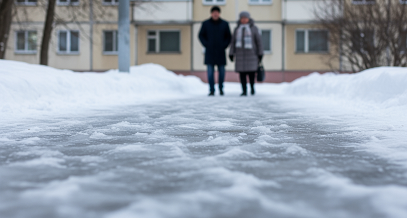 10-летняя девочка сломала позвоночник, упав на неочищенную наледь у дома в Калининграде