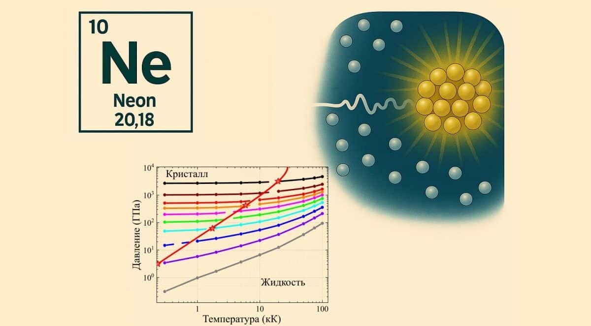    Исследователи раскрыли свойства неона в экстремальных условиях / © Physical Review B