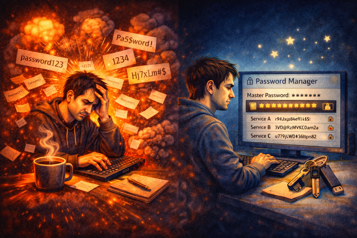 Память vs Менеджер паролей