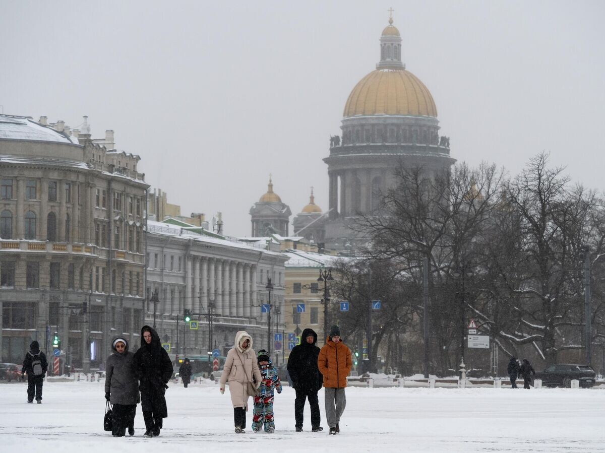    Снегопад в Санкт-Петербурге, вызванный балканским циклоном "Фрэнсис" | © РИА Новости / Алексей Даничев