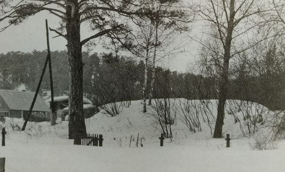    Возможный первый Александров алтарь (насыпной холм) рядом с Томском, у реки Басандайка, по предположению Николая Новгородова. Фото - архив Николая Новгородова.