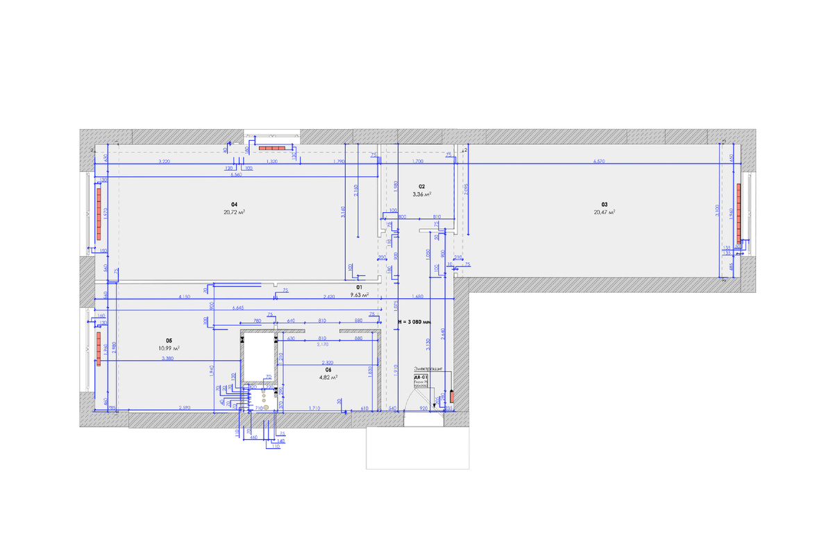 Обмерный план