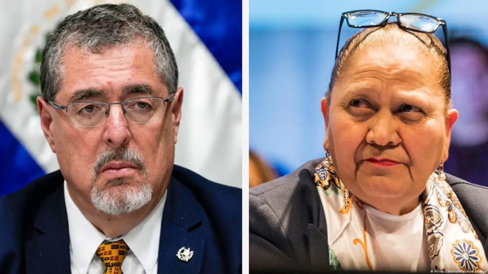 Президент Бернардо Аревало (слева), и Генпрокурор Консуэло Поррас (справа)