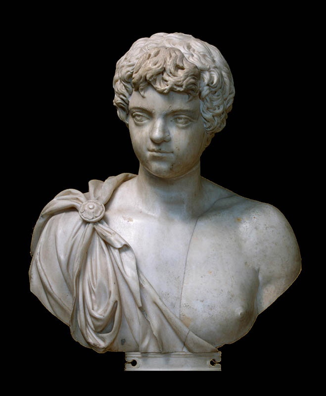 Портрет императора Каракаллы в юности, 196–204 гг. н.э. Источник: Государственный Эрмитаж.